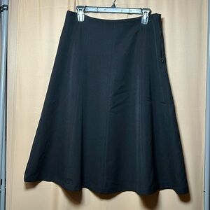 Black Flared Skirt